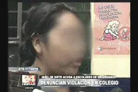 Niño de tan solo siete años acusa a escolares de secundaria de violación