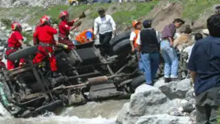 Áncash: alcalde de Cajamarquilla muere tras caer camioneta a abismo