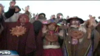 Con pago a la tierra celebran fin de una era en el Lago Titicaca