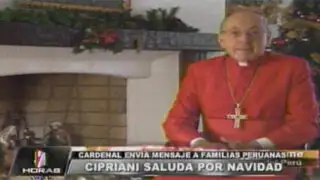 Cardenal Cipriani nos regala su saludo por Navidad