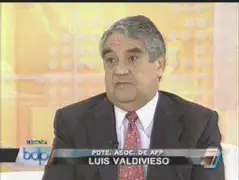 Luis Valdivieso: Comisiones de AFP bajaron de 1.91% a 1.76%