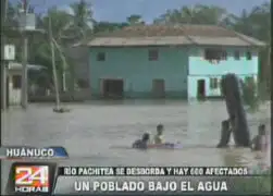 Huánuco: río Pachitea se desborda y deja más de 600 afectados