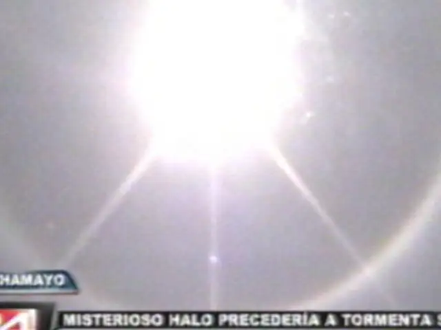 Junín: aparece un misterioso halo solar que puso en alerta a los pobladores