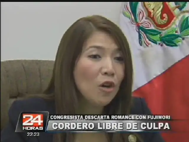 Congresista Cordero descarta tener romance con Fujimori