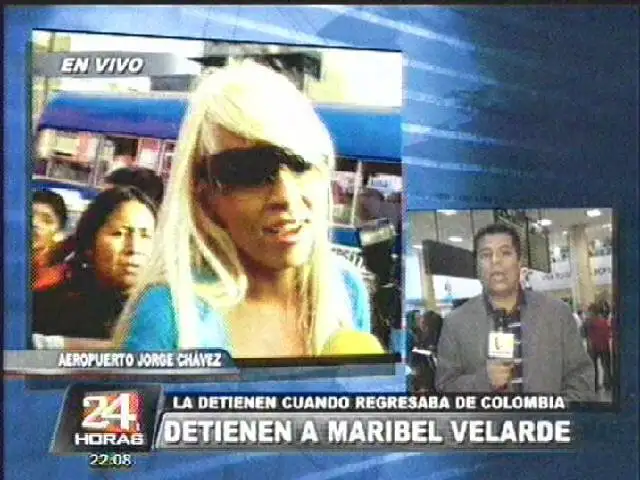 Detienen a Maribel Velarde en aeropuerto Jorge Chávez