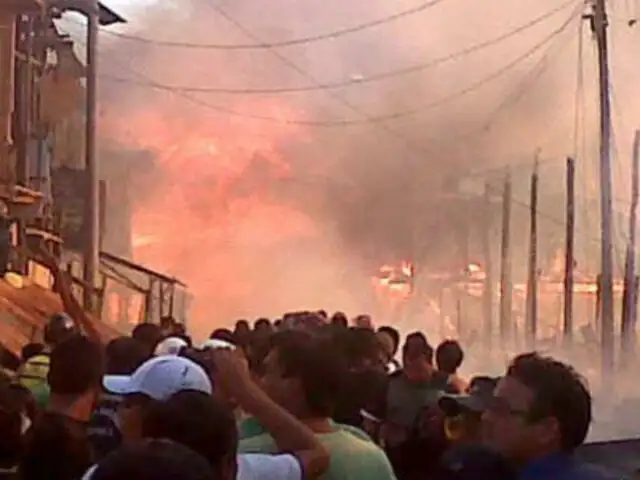 Incendio en Iquitos deja 137 casas calcinadas y 959 afectados