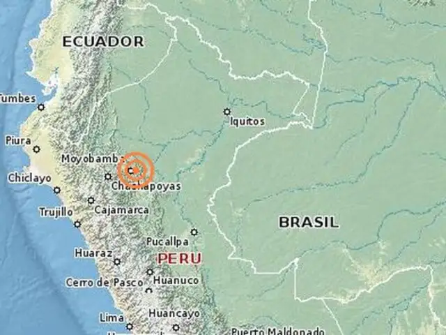 Se registra sismo de 4.8 grados en Moyobamba