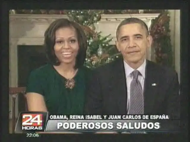 Obama, Reina Isabel y Juan Carlos de España Envían saludos navideños