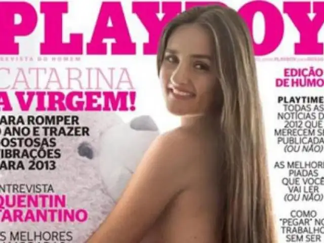 Joven que subastó su virginidad posó para la revista Playboy