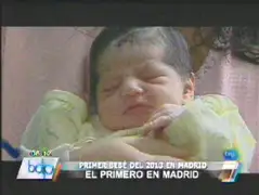 España: primer niño nacido este 2013 es de padres peruanos