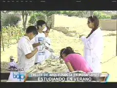 En la Huaca Pucllana dictan talleres de arqueología para niños