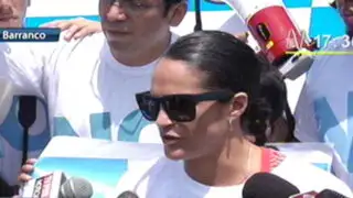 Kina Malpartida dice ‘No’ a revocatoria en recorrido por playas de Barranco