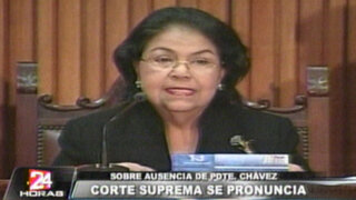 Venezuela: Corte Suprema se pronuncia ante la ausencia de Hugo Chávez