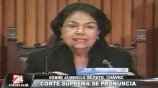 Venezuela: Corte Suprema se pronuncia ante la ausencia de Hugo Chávez