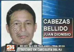 Hombre se suicida en carceleta antes de ser trasladado a penal de Ica
