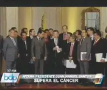 Colombia: presidente Santos superó cáncer a la próstata