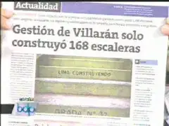 Susana Villarán habría mentido sobre número de escaleras construidas