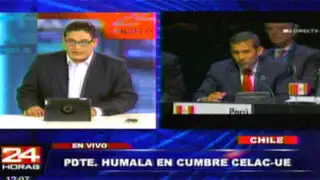Chile: “Ahora el tiempo no vale oro, vale agua ”, expresó Ollanta Humala