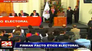 Susana Villarán no se presentó a la firma del Pacto Ético Electoral
