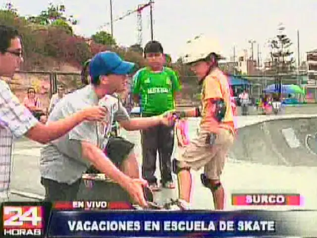 Surco: en este verano los niños pueden disfrutar con una escuela de skate