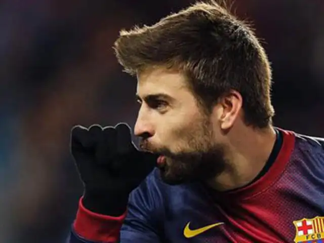 Gerard Piqué anotó su primer gol como papá y se lo dedicó a su hijo Milan