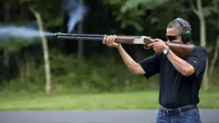 EEUU: aparece foto de Obama disparando en medio del debate por las armas