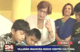 Susana Villarán inaugura nuevo centro cultural en el Rímac
