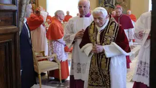 Carta del Papa Benedicto XVI anunciando su retiro del pontificado