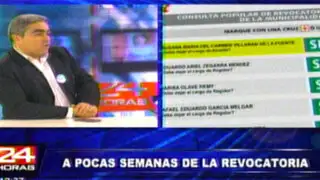 Regidor Zevallos: Proceso de revocatoria va evidenciando su inutilidad