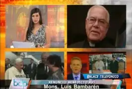 Monseñor Bambarén: se sabía que Papa Benedicto XVI tenía problemas de salud