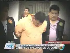Policía capturó a peligrosa banda "Los Malditos de la Combi" en Santa Anita