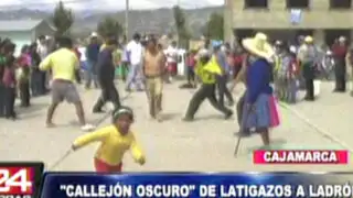 Cajamarca: pobladores castigan a ladrones con popular "Callejón Oscuro"