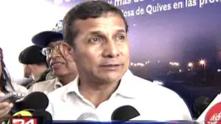 Ollanta evitó responder a congresistas ofendidos por sus declaraciones