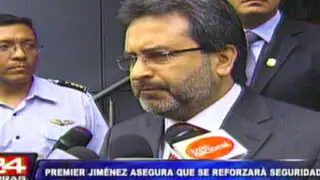 Premier Jiménez: La tarea de prevención del delito debemos asumirla todos