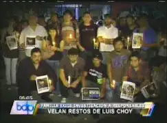 Familiares y amigos de Luis Choy exigen justicia al presidente Humala