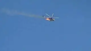 Siria: insurgentes revelaron imágenes de helicópteros derribados