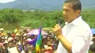 Ollanta Humala inauguró puente Tarapoto y aseguró continuidad de obras