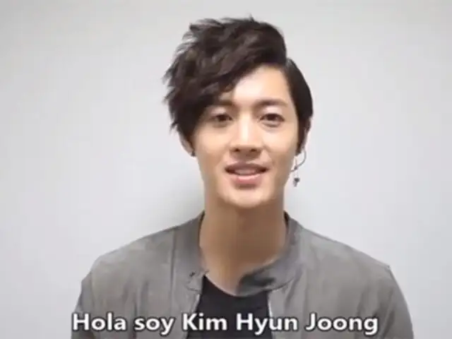 Kim Hyun Joong envió saludos a fanáticos peruanos a través de un video