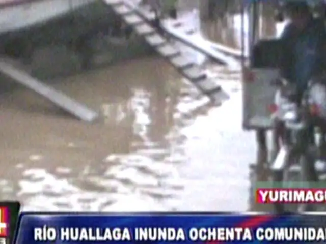 Loreto: río Yurimaguas se desbordó inundando más de 80 comunidades