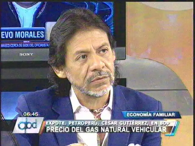 César Gutiérrez: Irresponsabilidad de Humala permitió incremento del GNV