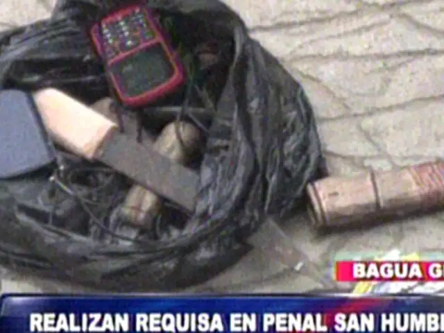 Amazonas: Policía confisca celulares de extorsionadores en penal de Bagua