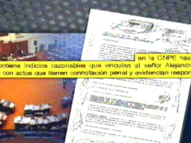 Muestran pruebas de presunta confabulación aprista contra Gobierno toledista