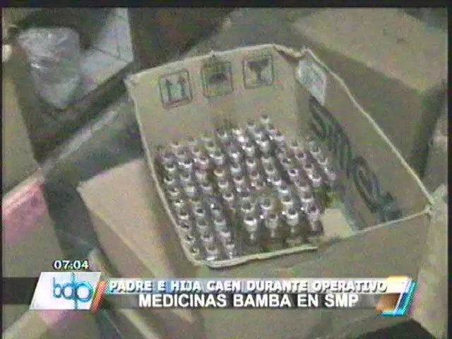 Policía intervino dos locales donde adulteraban medicamentos en SMP