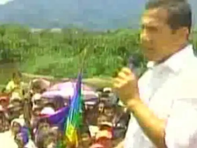 Ollanta Humala inauguró puente Tarapoto y aseguró continuidad de obras