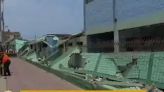Callao: pared de colegio colapsó a sólo un día del inicio de clases