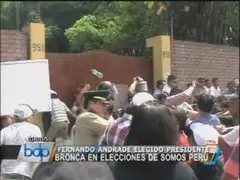 Fernando Andrade ganó elecciones en Somos Perú en medio de batalla campal