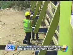 Municipalidad de Lima reparó estructura del puente Bethania