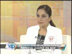 Patricia Juárez: Sendero y Movadef apoyan a Susana Villarán