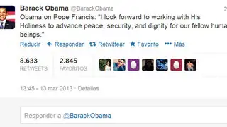 Presidentes americanos enviaron saludos al Papa Francisco a través de Twitter