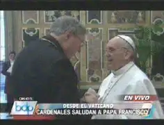 Vaticano: Papa Francisco recibe el saludo de todos los cardenales
